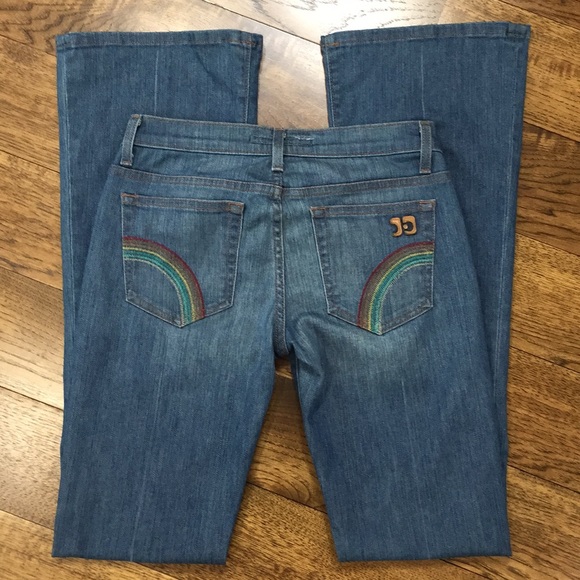 Joe's Jeans Denim - Joe’s Rocker Jeans Flare Leg Rainbow Pocket